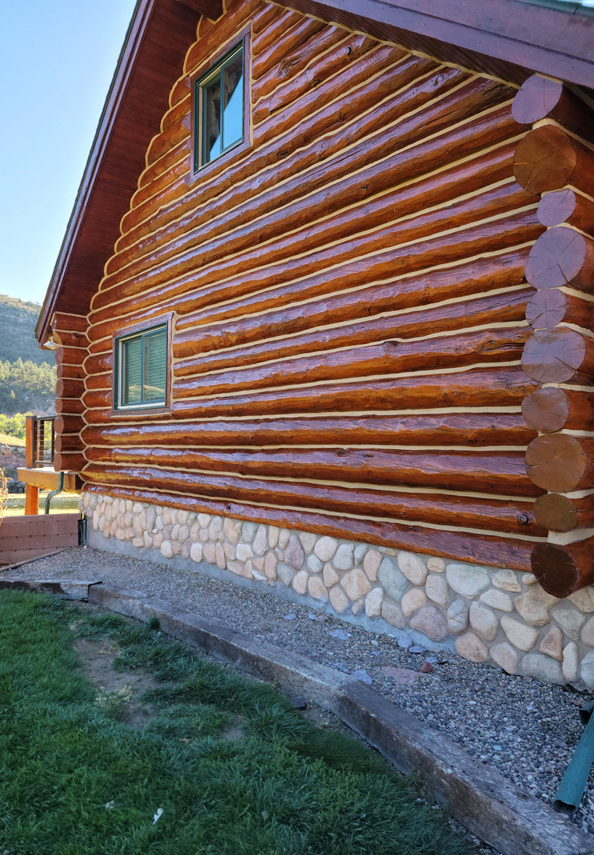 Log Home Staining
