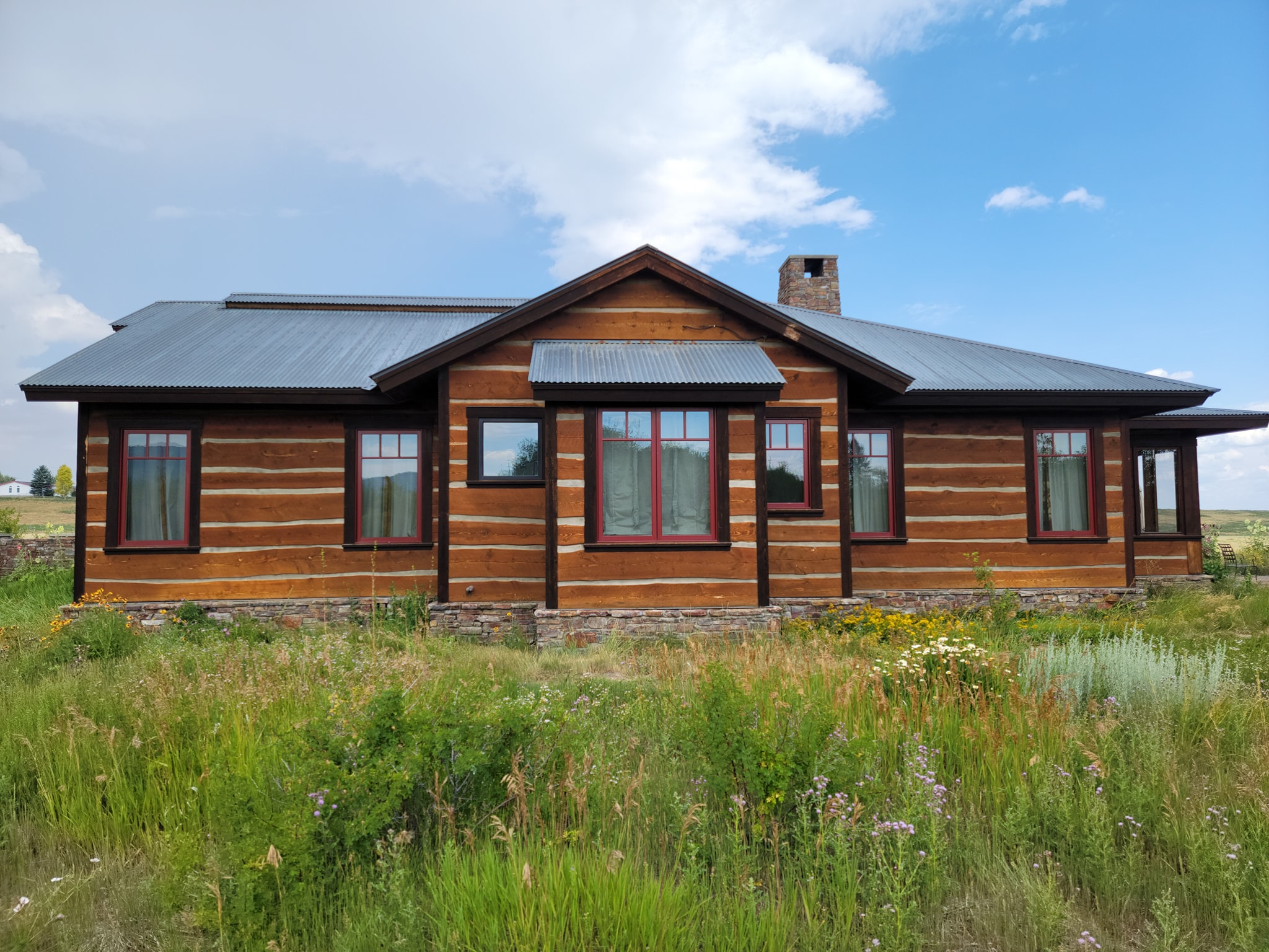 Log Home Chinking Custom Application